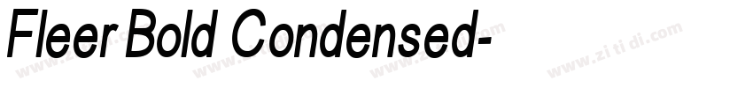 Fleer Bold Condensed字体转换